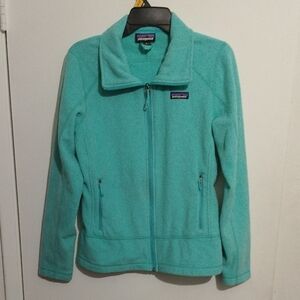 Patagonia Teal fleece Zip Lightweight Jacket Sz M
